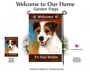 Welcome Garden Flagge - Tri Jack Russell Terrier 076B - Bild 1 von 1