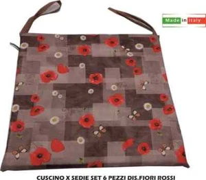 kit 6 cuscini coprisedia stile shabby 40x40cm Set 6 cuscini - Imagen 1 de 4