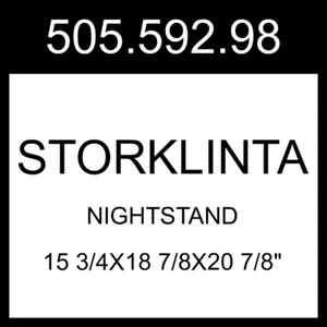 IKEA STORKLINTA Nightstand 505.592.98 - Picture 1 of 1