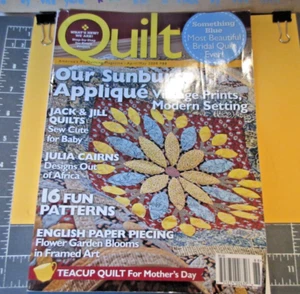 VTG. 2008 Apr/May QUILT MAGAZINE #88-"Bridal+Baby+Africa+Garden-Pgs.106-Good-FS - Picture 1 of 14