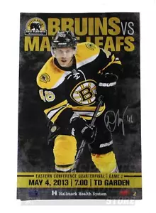 David Krejci Boston Bruins Signed 2013 Playoffs Roster Game Poster 11x17 - Picture 1 of 1