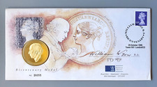 1995 Royal Mint William Wyon Bicentenary First Day Cover £1 + Medal PNC