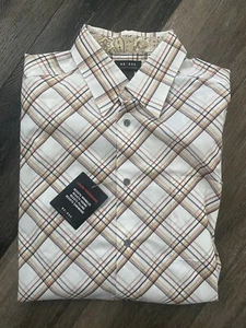 Axcess Mens Button Down Shirt Size XL Brown Striped Long Sleeve NEW w/tags - Picture 1 of 8