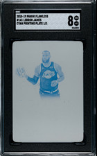 * 1/1 * LAKERS 1ST YR LeBron James 2018-19 Panini FLAWLESS Printing Plate SGC 8