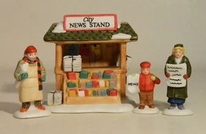 Dept 56 Heritage Vill Coll: CITY NEWSTAND - 59714, Juego de 4, Retirado - Imagen 1 de 5