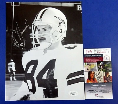 JAY NOVACEK SIGNED 8x10 PHOTO ~ Dallas Cowboys FOOTBALL AUTOGRAPH ~ JSA KK24852 - Image 1 of 2