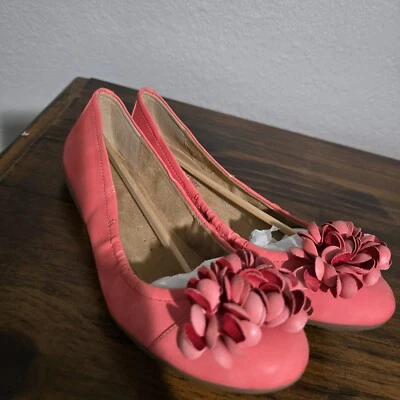 Pisos de ballet Naturalizer N5 Comfort floral rosa/salmón talla 6,5 M Foto 1 de 4