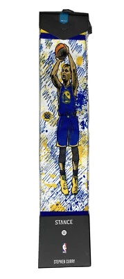 stance socks stephen curry large 9-12 nwt blue tood francis nwt blue TF warriors - Image 1 of 4