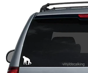 Chimpanzee Decal, Vinyl Truck, Boat, Hunting Window Stickers - Bild 1 von 1