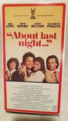 About Last Night VHS Rob Lowe, Demi Moore, James Belushi - Preowned Foto 1 de 2