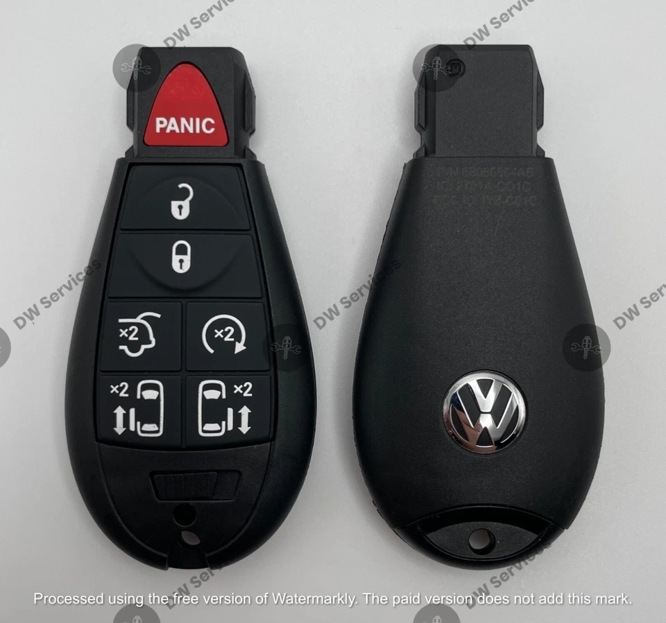 ¡NUEVO! OEM Genuino Volkswagen ROUTAN Entrada sin llave Mando a distancia FOBIK IYZ-C01C Foto 1 de 4