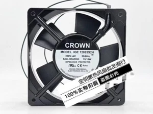 1 pcs CROWN 12CM IGE12025S2H 230V 19/18W Cabinet AC Cooling Fan - Picture 1 of 2