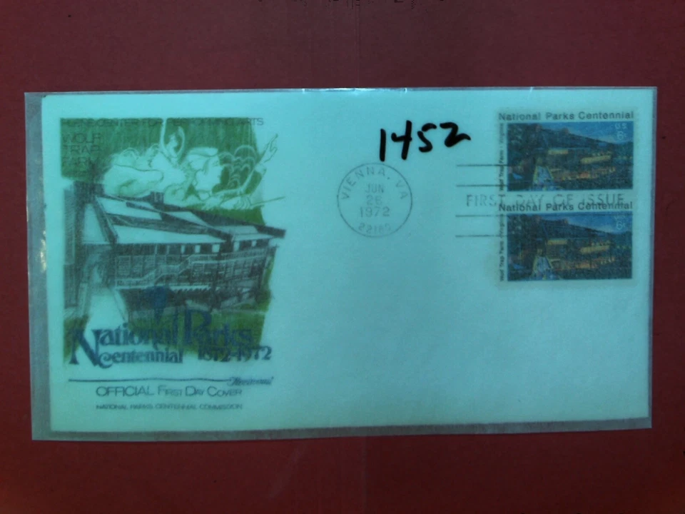 U. S. Stamp FDC # 1452 -National Parks  - Fleetwood cachet- comb.  shipping - Image 1 of 1