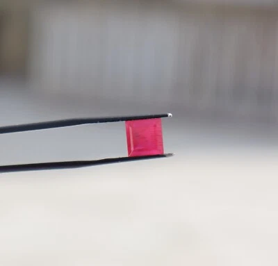 Ruby Opaque Square AAA Rated Lab Created FacatedGemstone Jewelry Stone 3mmto10mm - Image 1 of 4