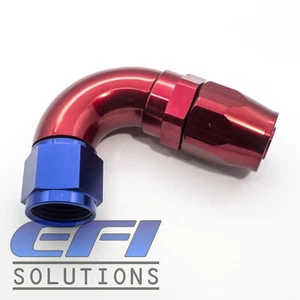 120 Degree Full Flow Hose End Fitting 100 Series Braided AN10 154-10 - Bild 1 von 1