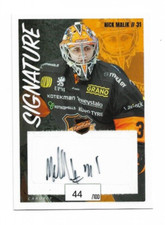 2022-23 Finnish League Cardset Signature Auto /100 Nick Malik