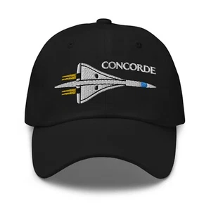 Concorde Legendary Supersonic Airliner Embroidered Hat - Picture 1 of 6