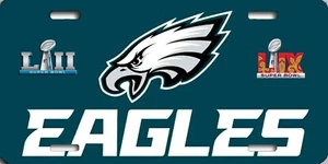 Philadelphia Eagles Super Bowl vince 2017 2025 LII LIX sublimazione licenza plat - Foto 1 di 1