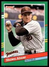 1991 Donruss Shawn Abner San Diego Padres #561