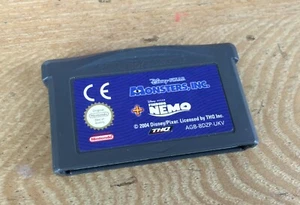 MONSTERS INC / FINDING NEMO 2 GAME CART GAMEBOY ADVANCE - Picture 1 of 1