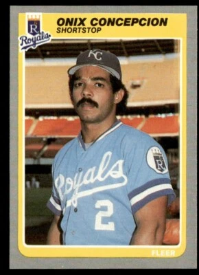 1985 Fleer #200 Onix Concepcion Kansas City Royals - Image 1 of 2
