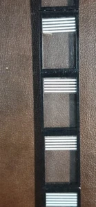 5 Vintage LEGO Windows 1x4x5 Black Frames w/ White Striped Stickers #2493 - Picture 1 of 2