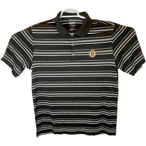 NHL Boston Bruins Adidas Puremotion Men Size Large Golf Polo Shirt - Picture 1 of 9