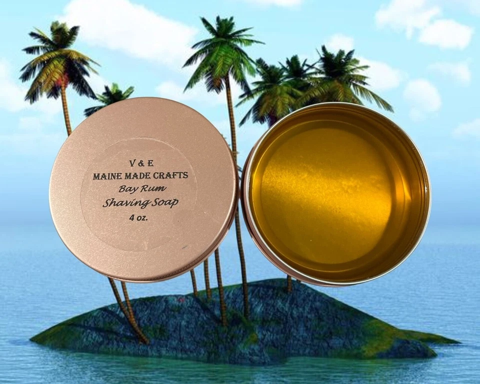 V & E MAINE MADE CRAFTS Glycerin Shaving Soap - Bay Rum