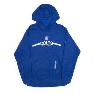 REEBOK NFL Indianapolis Colts USA Hoodie Blue Pullover Boys L - Picture 1 of 6