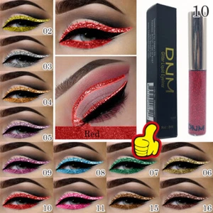 Liquid Eyeliner Glitter Waterproof Long-lasting Make Up Eye Liner 16 Colours UK. - Picture 1 of 24