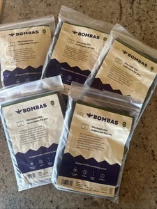 Lot Of 5 Bombas Boxer Briefs Black Cotton Mens Boxer Shorts XL/XXL 38-45 - Picture 1 of 2
