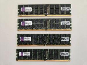16GB (4x4GB) Registered DDR2 ECC Server Memory RDIMM Kingstone kvr667d2d4p5/4g - Picture 1 of 4