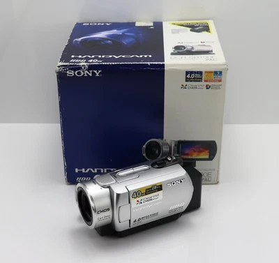 SONY HANDYCAM DCR-SR190E CAMCORDER BOXED 40GB HARD DISC DRIVE VIDEO CAMERA - Image 1 of 4