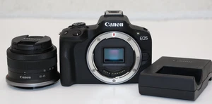 Canon EOS R50 Spiegellose Vlogging Kamera Schwarz mit RF-S 18-45mm F4.5-6.3 IS STM - Bild 1 von 9