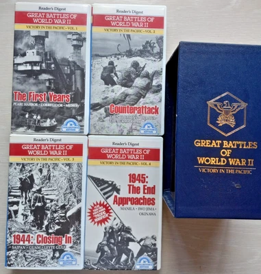 Readers Digest Great Battles of World War II, Victory In the Pacific VHS 4 Tapes - Image 1 of 4