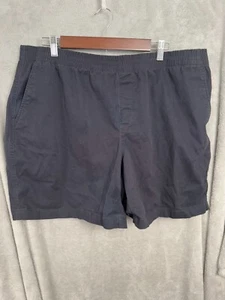 Pantalón Corto Chino Land's End Para Hombre 20W Azul Marino Cintura Elástica Tiro Medio Bolsillos Cortados - Imagen 1 de 10