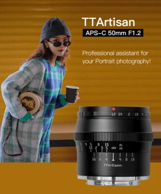 TTArtisan 50mm F1.2 Manual Focus Large Aperture Lens For Canon RF R10 RP R5 R6 - Bild 1 von 4