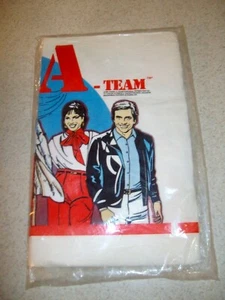 Vintage A-Team Mr. T paper tablecloth party supplies table cover Sealed 1983 Lic - Picture 1 of 5