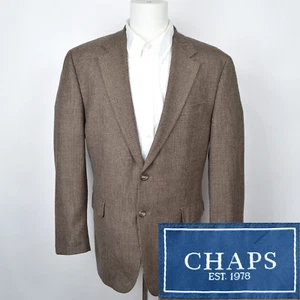 Chaps Lauren Ralph Herren Blazer Sport Mantel Gr. 42R Braun Hahnentritt Wolljacke - Bild 1 von 13