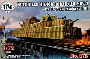 Unimodels UMT675 - 1:72 MBV-2 Motorized armored Railcar with 76,2-mm Tank guns L - Picture 1 of 1