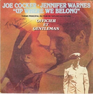 BOF OFFICIER ET GENTLEMAN JOE COCKER & JENNIFER WARNES UP WHERE WE BELONG FR 45 - Picture 1 of 1