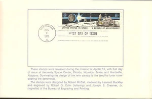#1434-35 First Day Souvenir Huntville 8c Space Pair - Picture 1 of 1