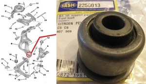 Citroen C5 C6 Peugeot 407 508 Front Pivot Arm Axle Bush Repair Hub Carrier SASIC - Picture 1 of 2