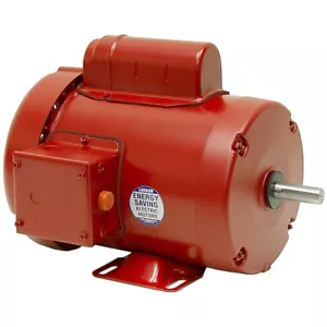 1 HP 1725 RPM 115/230 VOLT AC MOTORE LEESON TEFC 10-1026 - Foto 1 di 2
