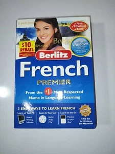 Berlitz French Premier Language CD & Study Set For Windows Or MAC - New Sealed - Picture 1 of 9