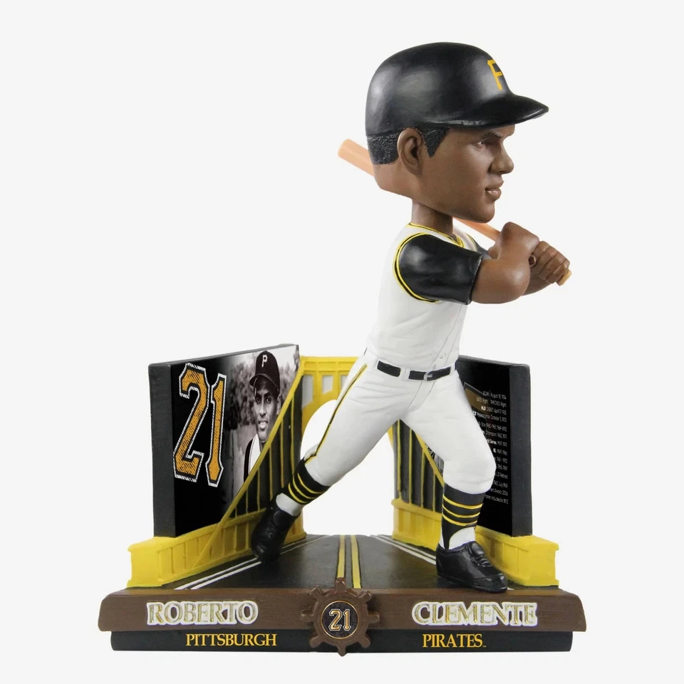 Roberto Clemente Pittsburgh Piratas Carrera Estadísticas Bobblehead MLB Béisbol Foto 1 de 1