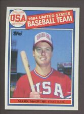 1985 Topps #401 Mark McGwire USA Baseball RC Rookie