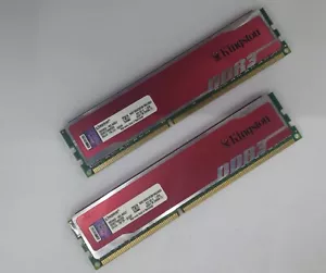 Kingston 2 x 4GB DDR3 1600 Desktop DIMM RAM PC3-12800 KHX1600C9D3B1RK2/8G 240pin - Picture 1 of 4