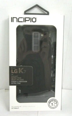 Incipio Feather Ultra-Thin Snap-On Case for LG K7 - Black - Image 1 of 2