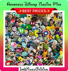 Disney Pins Großpackung Größe auswählen aus 1-100 verschiedenen Park Trading Pin Neu - Bild 1 von 24